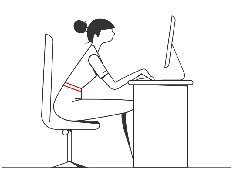 Woman accessing desktop for Business banking solutions Woman accessing desktop for Business banking solutions